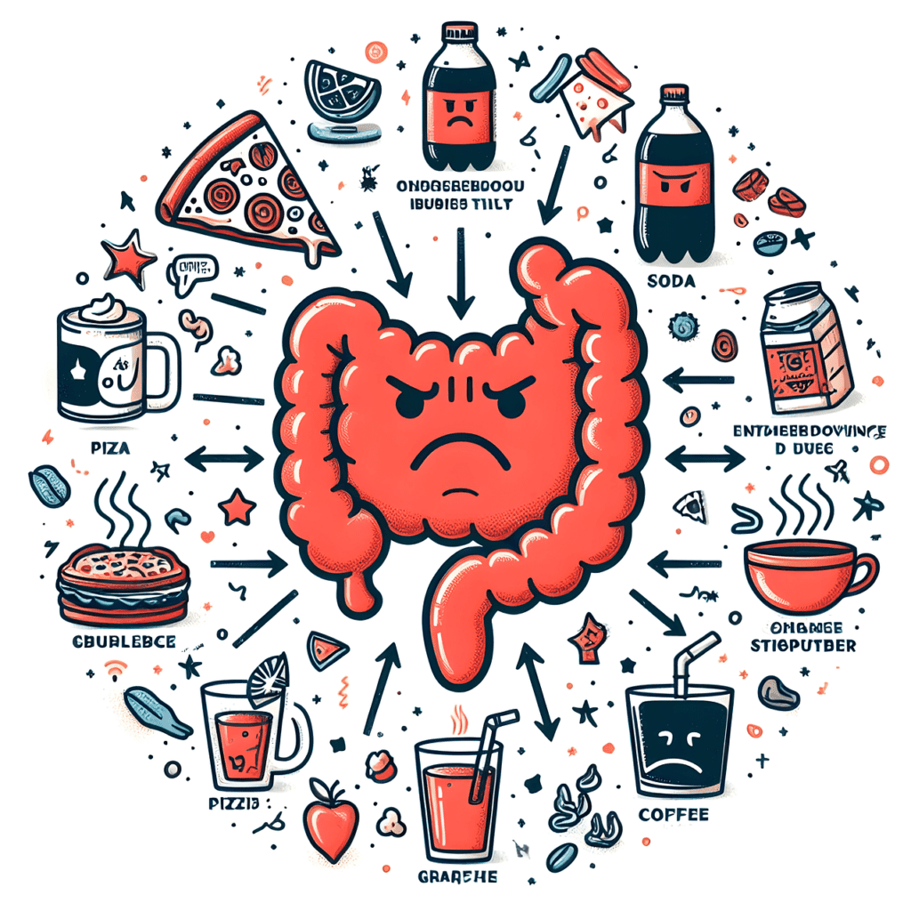 Intestino irritável.