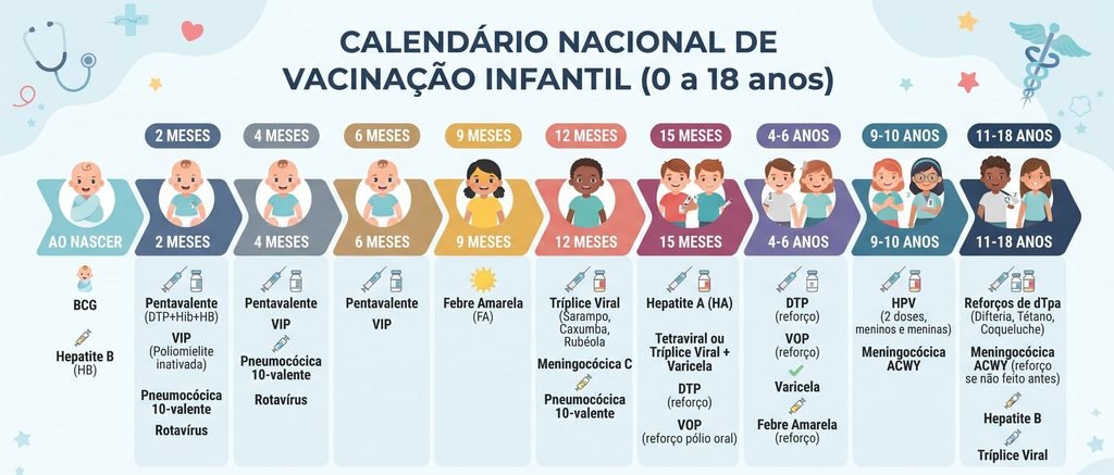 Calendário de vacinação infantil: guia prático para proteger seu filho 2 calendario de vacinacao