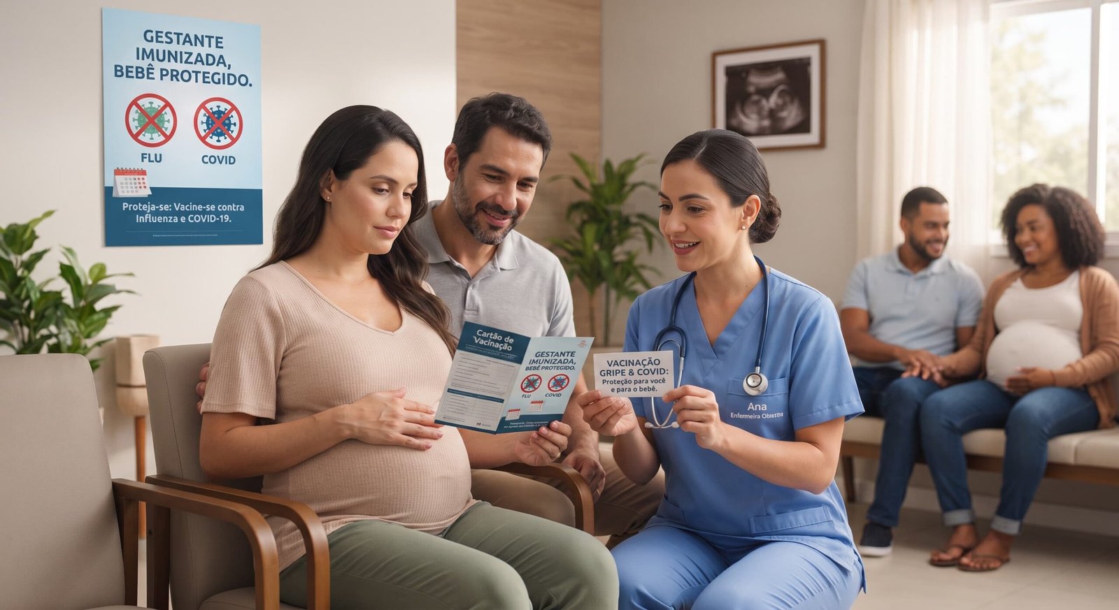 Resistência às vacinas contra gripe e covid coloca gestantes em risco